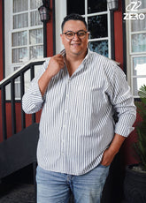 قميص مقلم بيكة - اسود