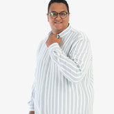 قميص مقلم بسكوتة - اخضر