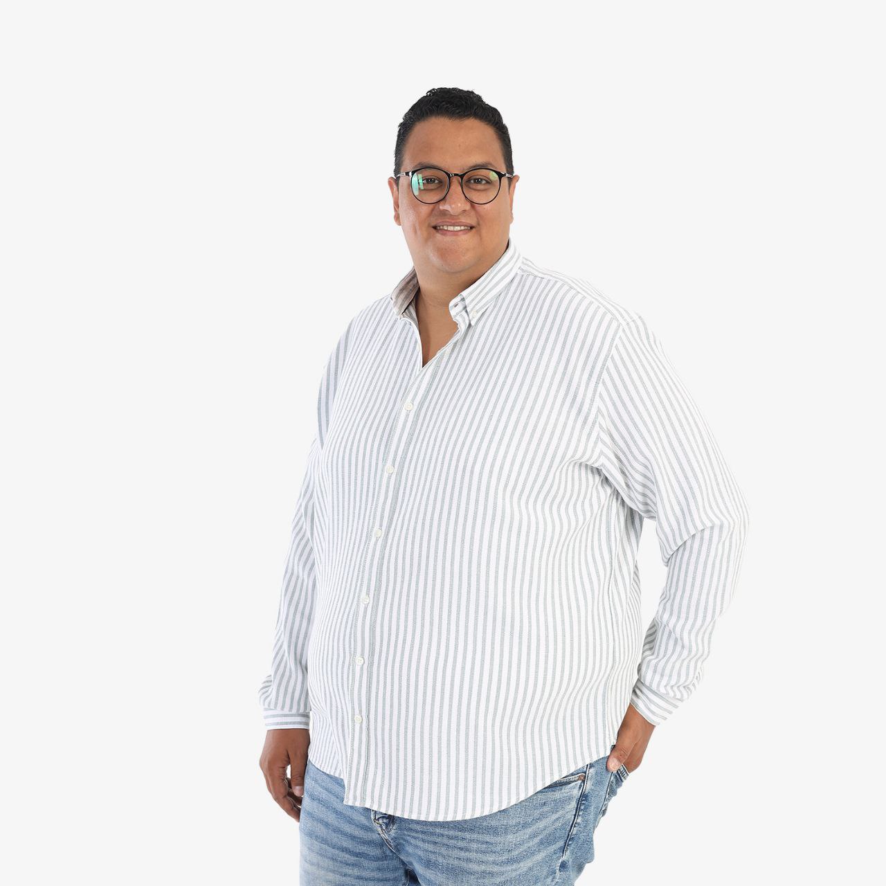 قميص مقلم بسكوتة - منت