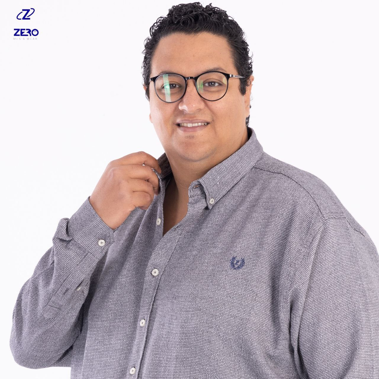 قميص بسكوتة - رصاصى