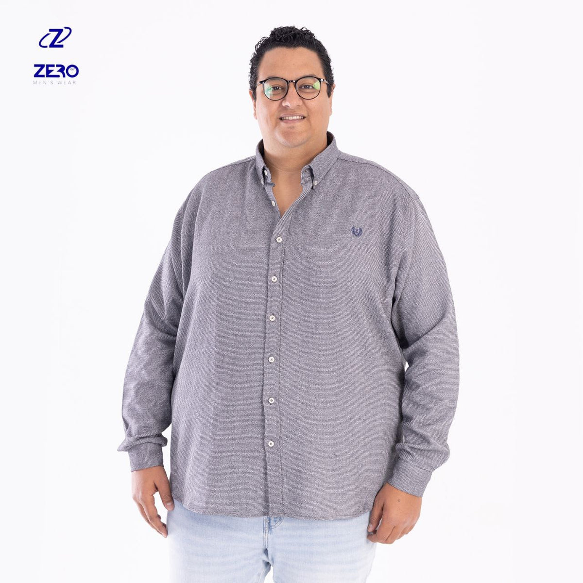 قميص بسكوتة - رصاصى