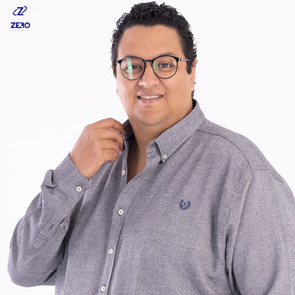 قميص بسكوتة - رصاصى