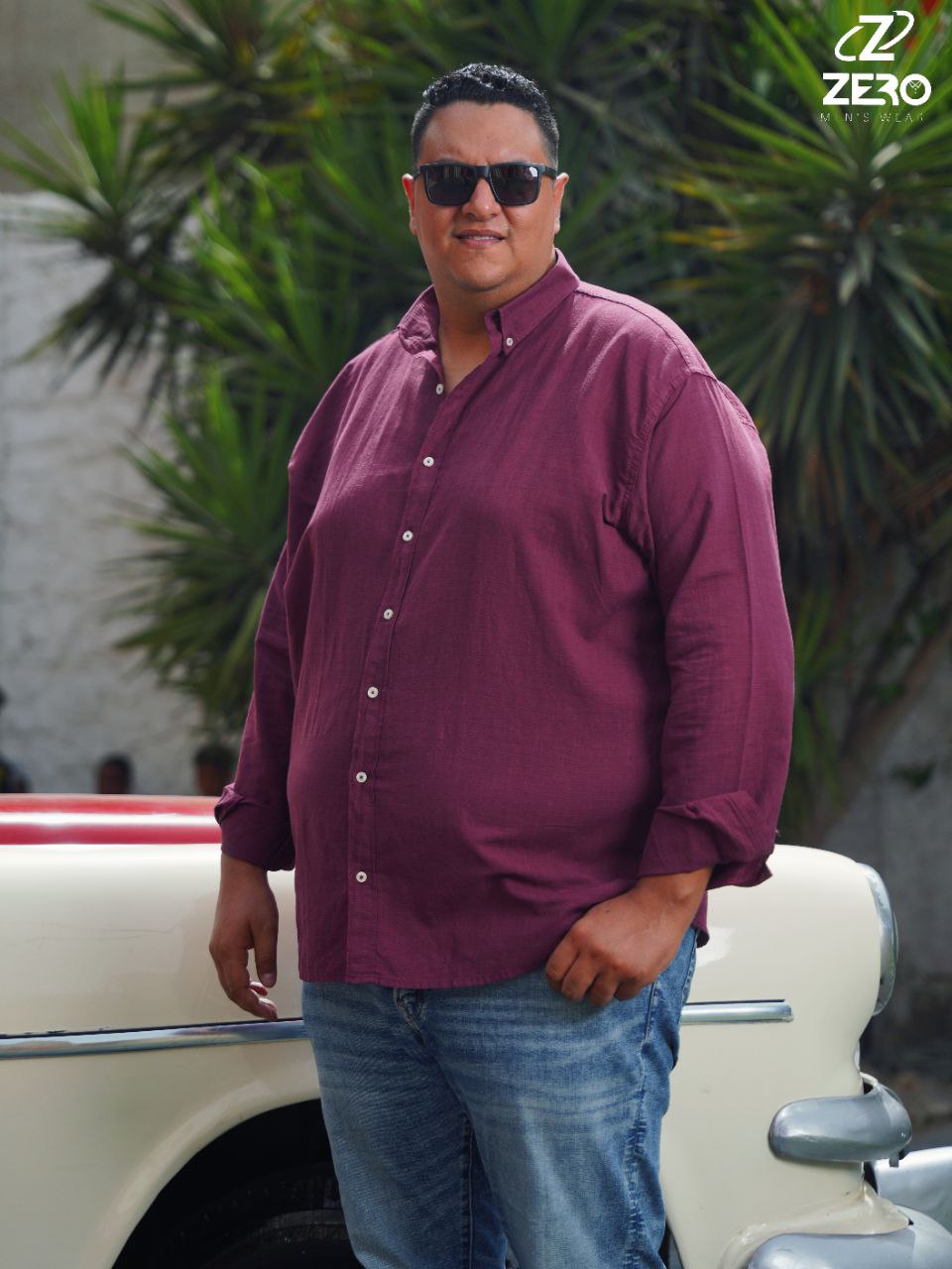 قميص كتان سادة - نبيتى