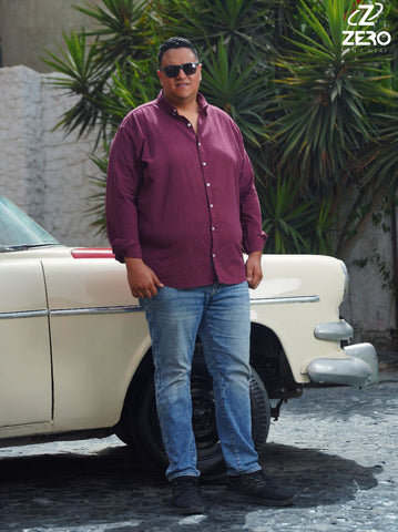 قميص كتان سادة - نبيتى