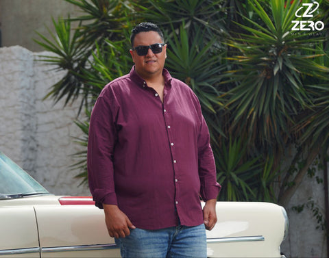 قميص كتان سادة - نبيتى