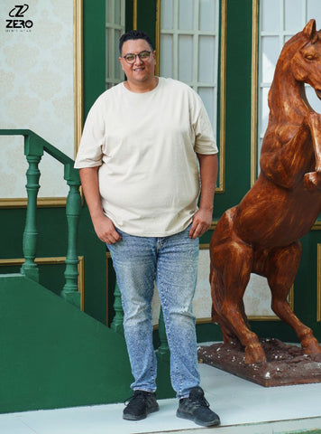 تيشرت بوليفار قطن - بيج