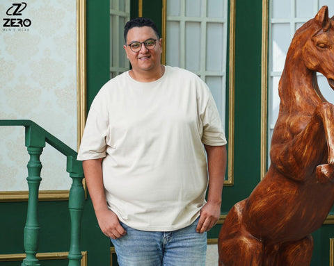 تيشرت بوليفار قطن - بيج