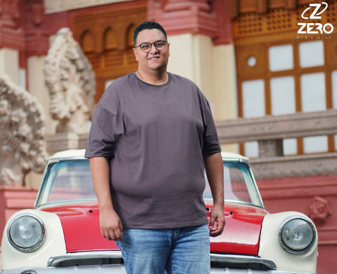 تيشرت بوليفار قطن - بنى