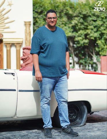 تيشرت بيكة مطبوع - جنزارى